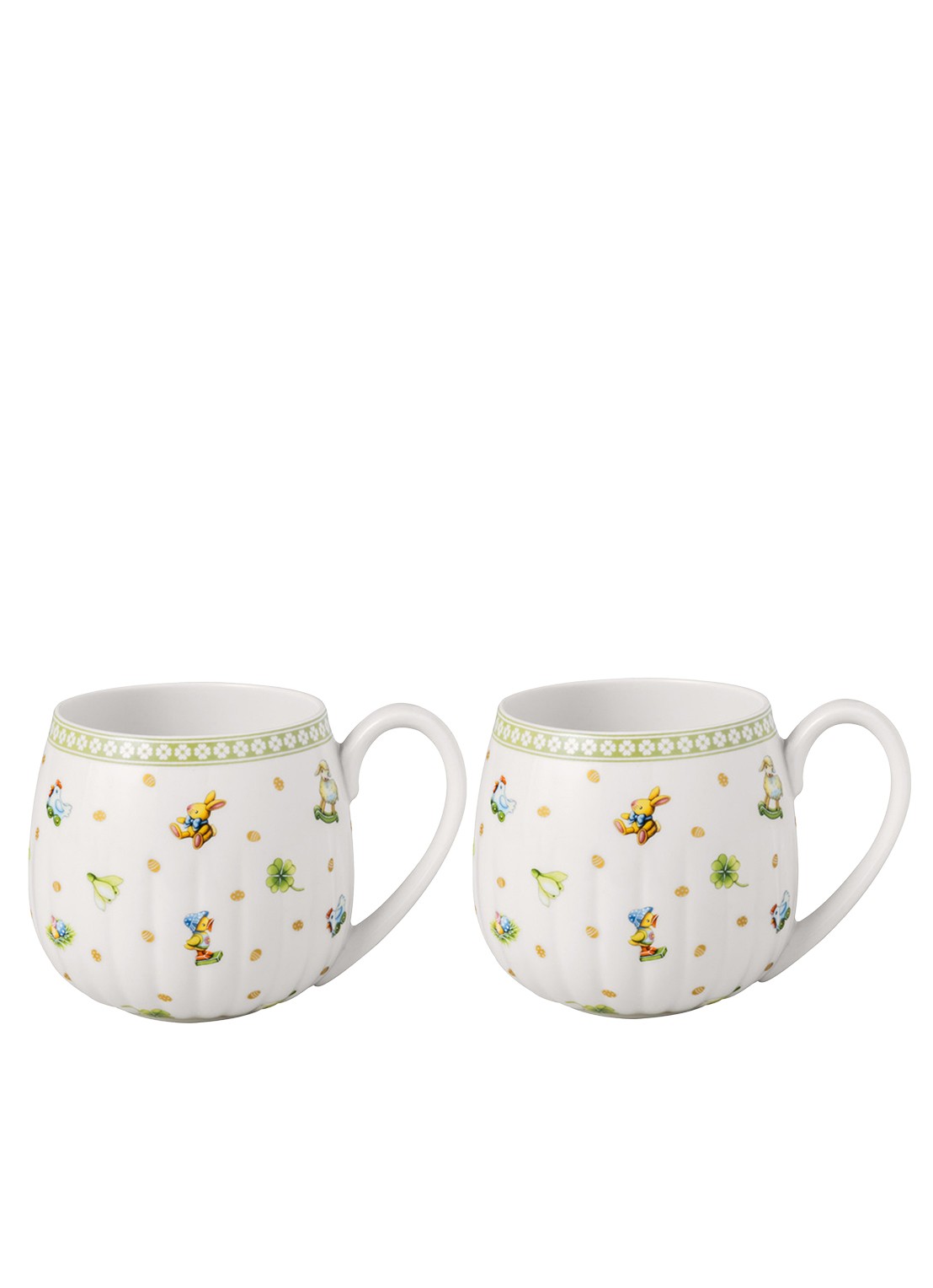 Villeroy & Boch Easter Delight mok set van 2 - voorkant 2 gebroken wit