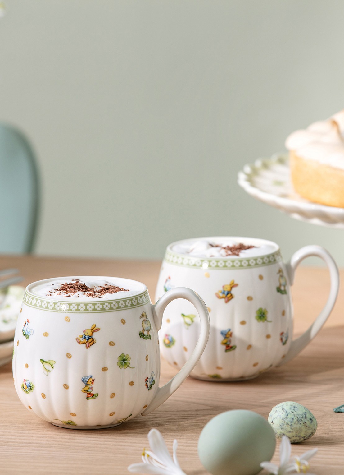 Villeroy & Boch Easter Delight mok set van 2 - voorkant 3 gebroken wit