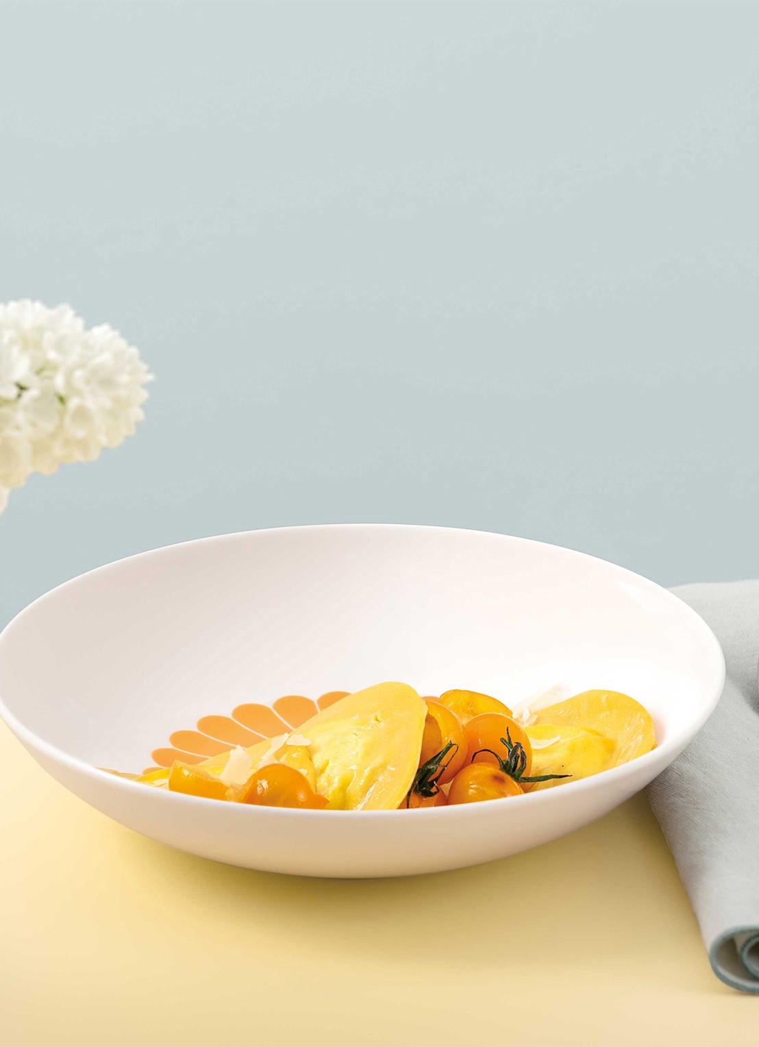 Villeroy & Boch Fleur diep bord 24 cm - detail 3 orange