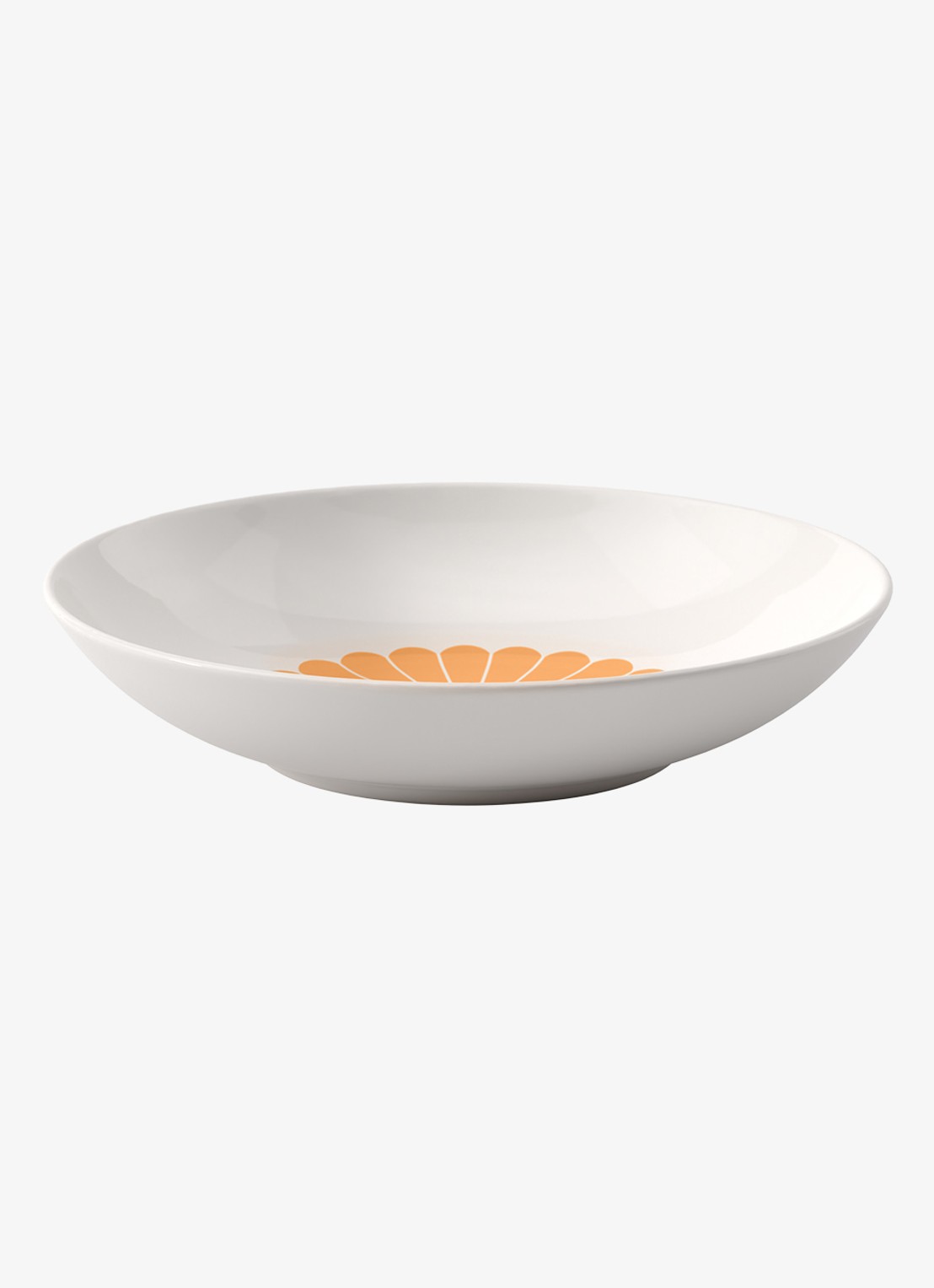 Villeroy & Boch Fleur diep bord 24 cm - voorkant orange