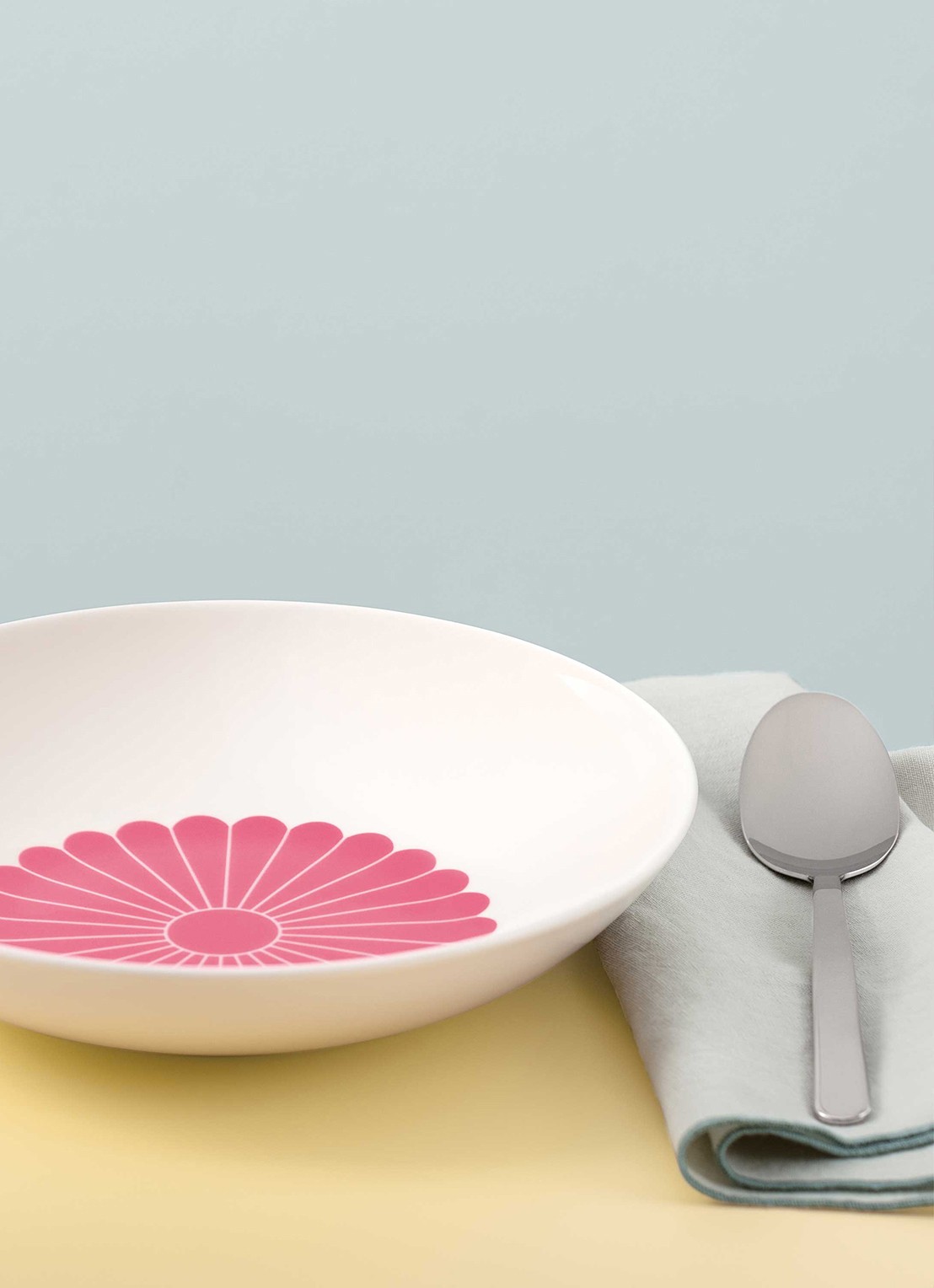 Villeroy & Boch Fleur diep bord 24 cm - voorkant 2 roze