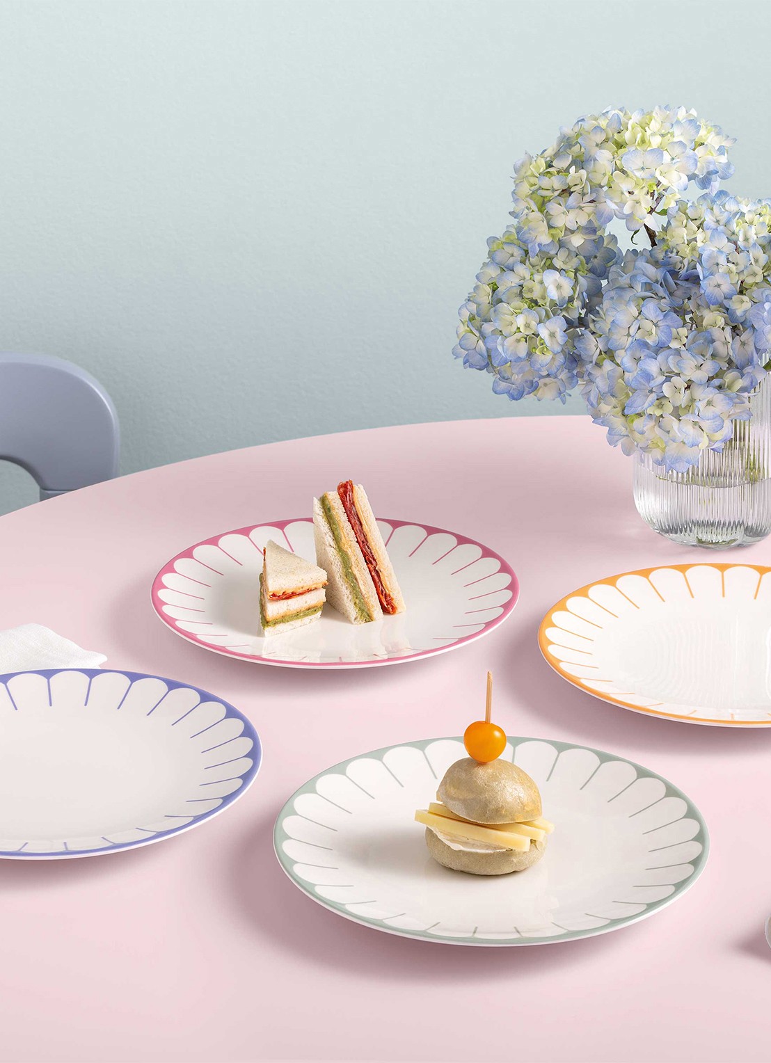 Villeroy & Boch Fleur dinerbord 27 cm - detail orange