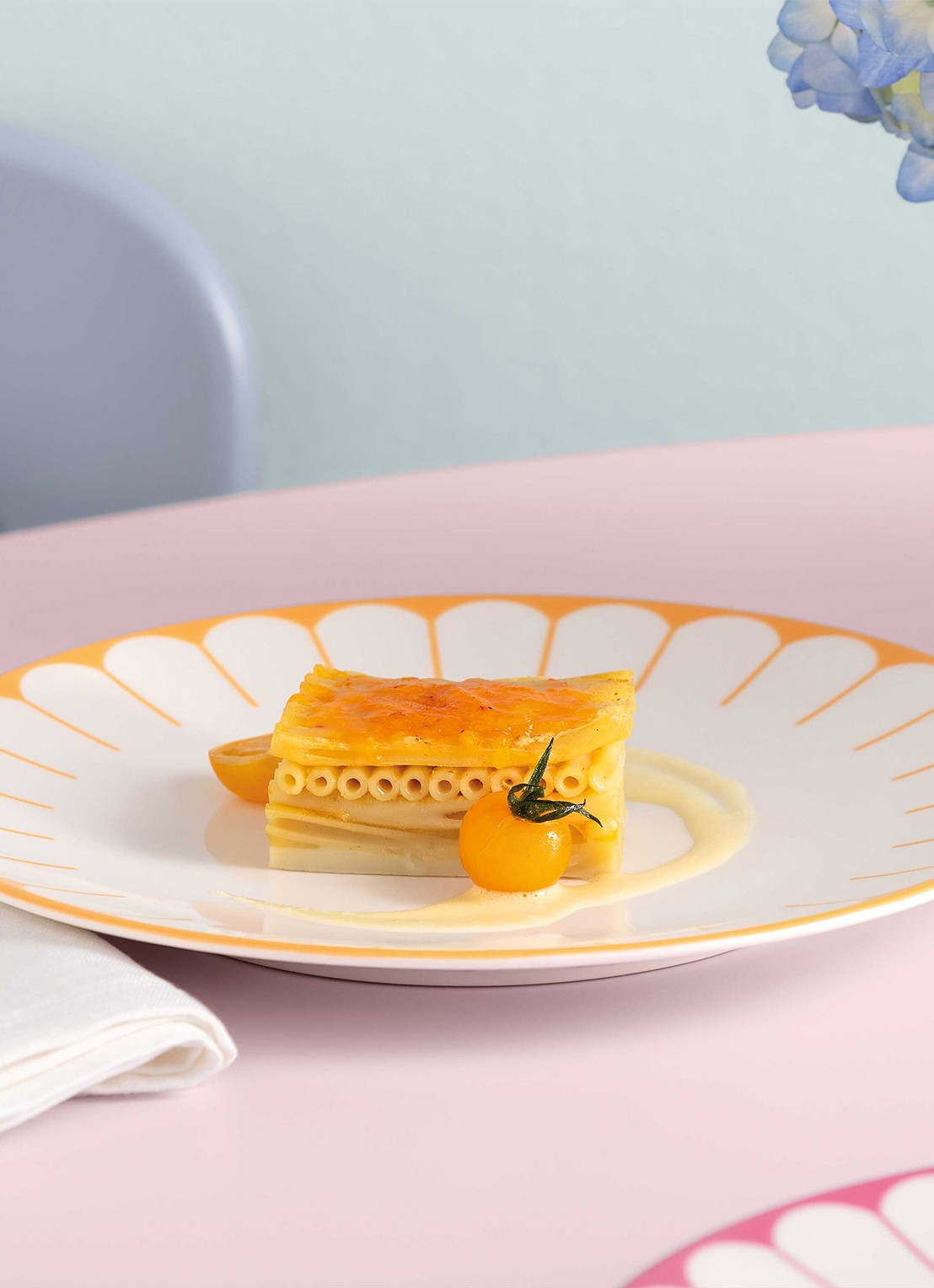 Villeroy & Boch Fleur dinerbord 27 cm - voorkant 3 orange