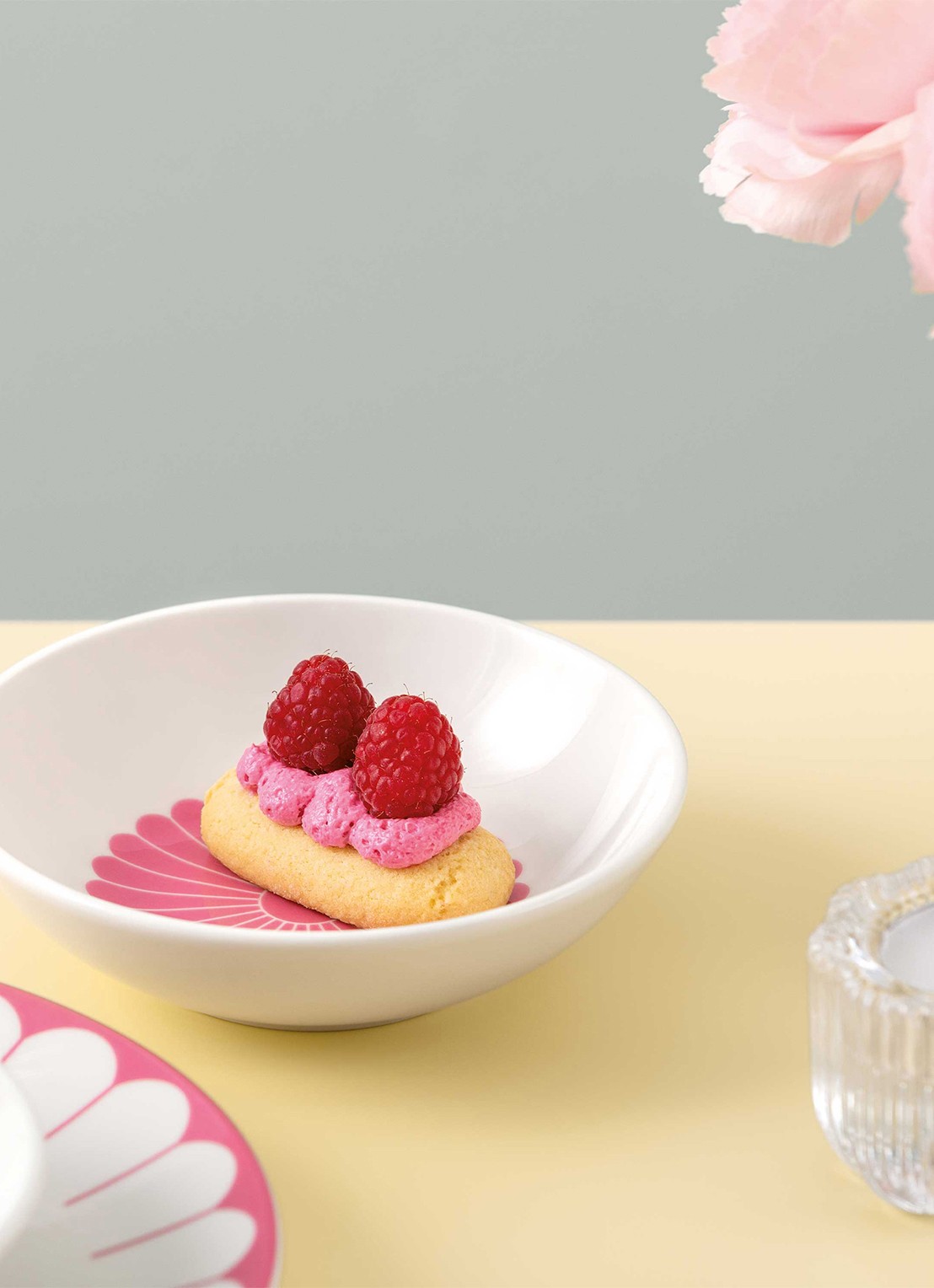 Villeroy & Boch Fleur kom 14 cm - voorkant 2 roze