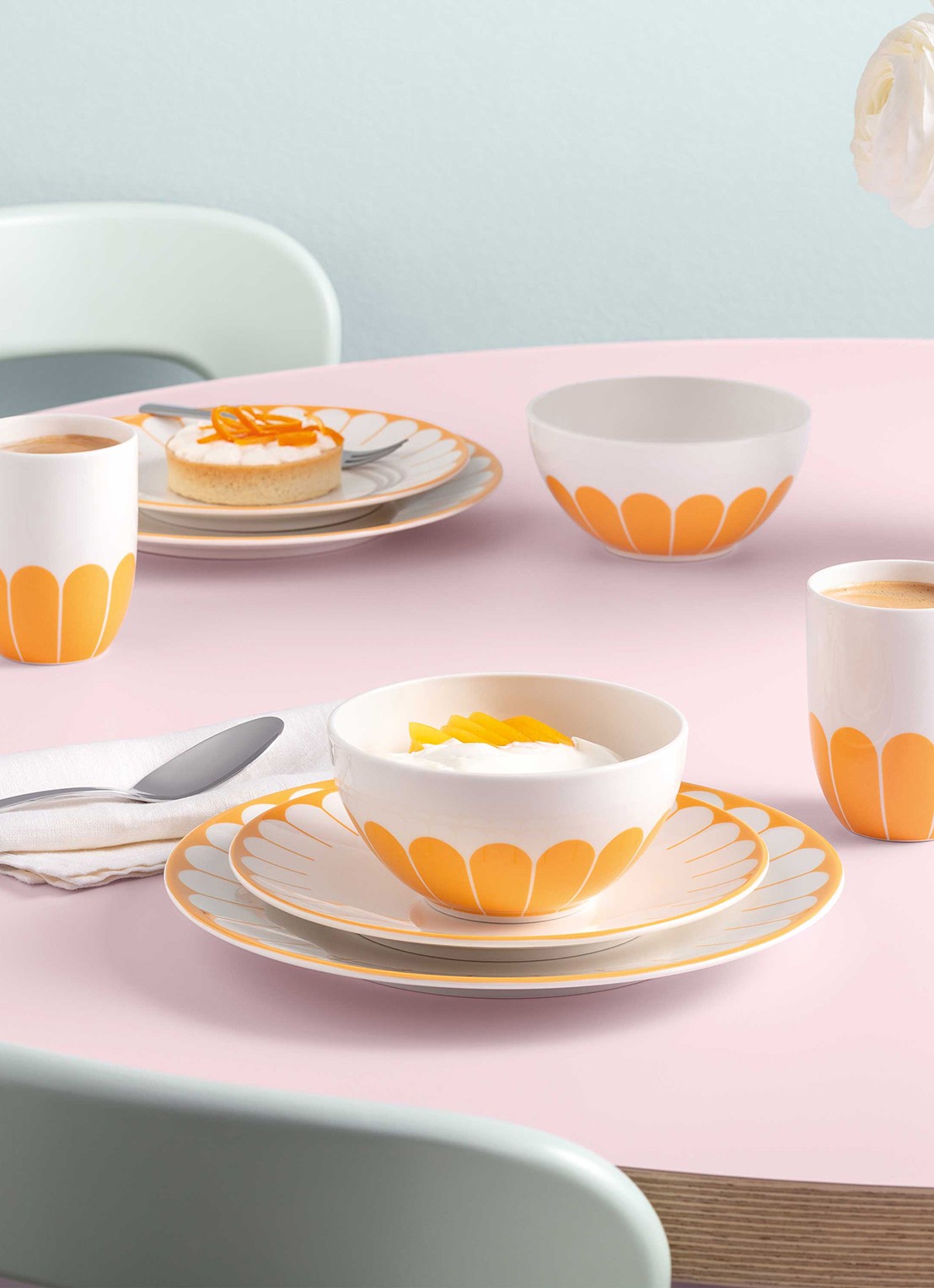 Villeroy & Boch Fleur kopje 29 cl - detail 3 orange