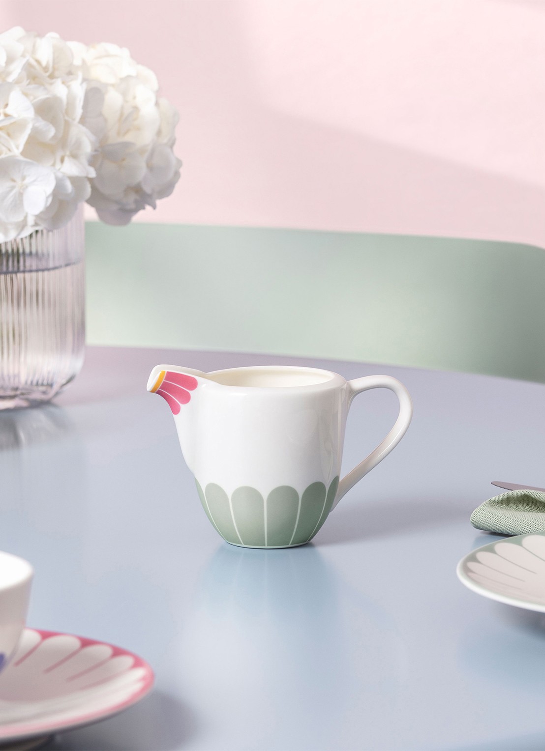 Villeroy & Boch Fleur melkkannetje - voorkant 3 wit