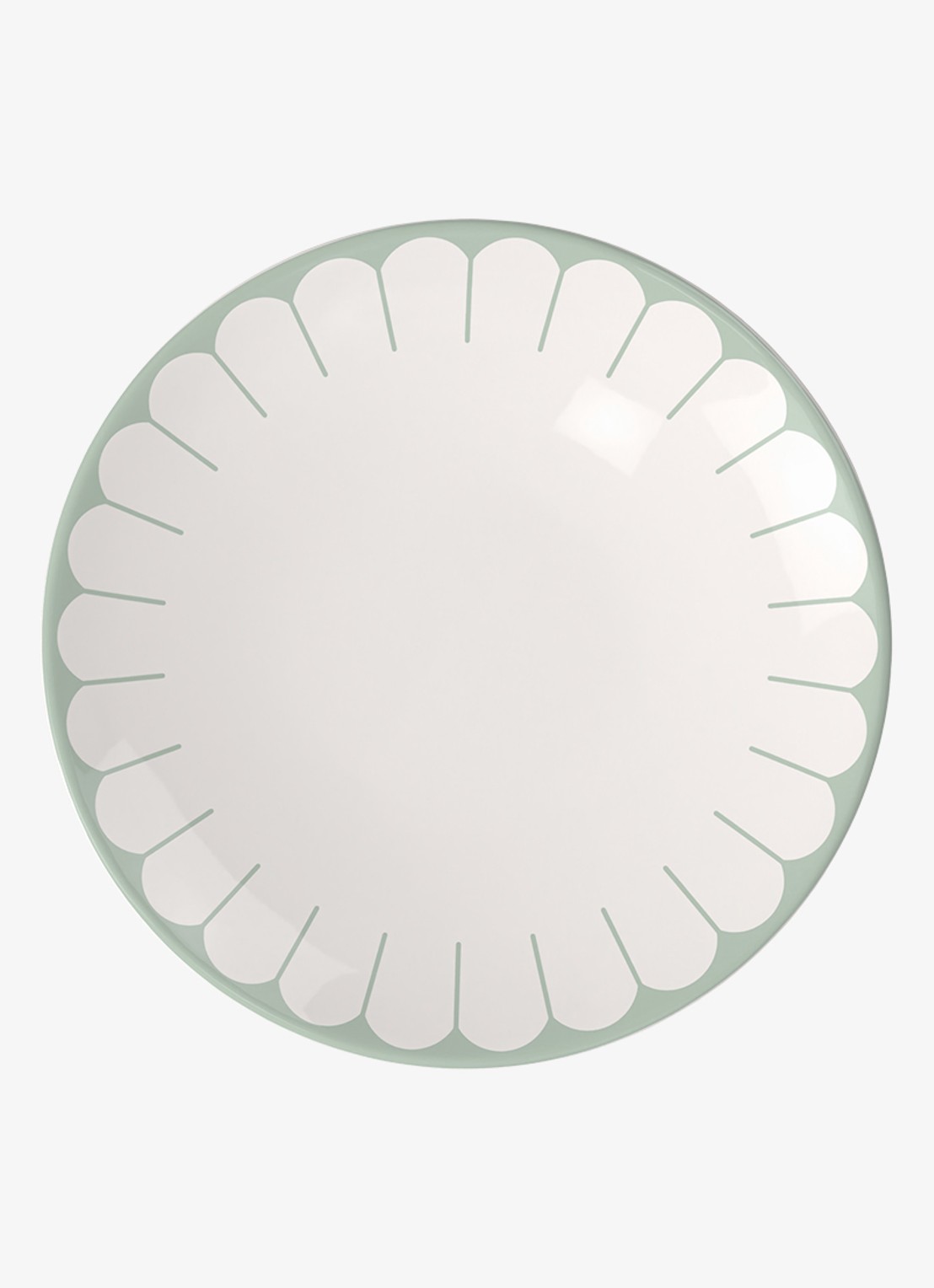 Villeroy & Boch Fleur ontbijtbord 21 cm - voorkant lindegroen