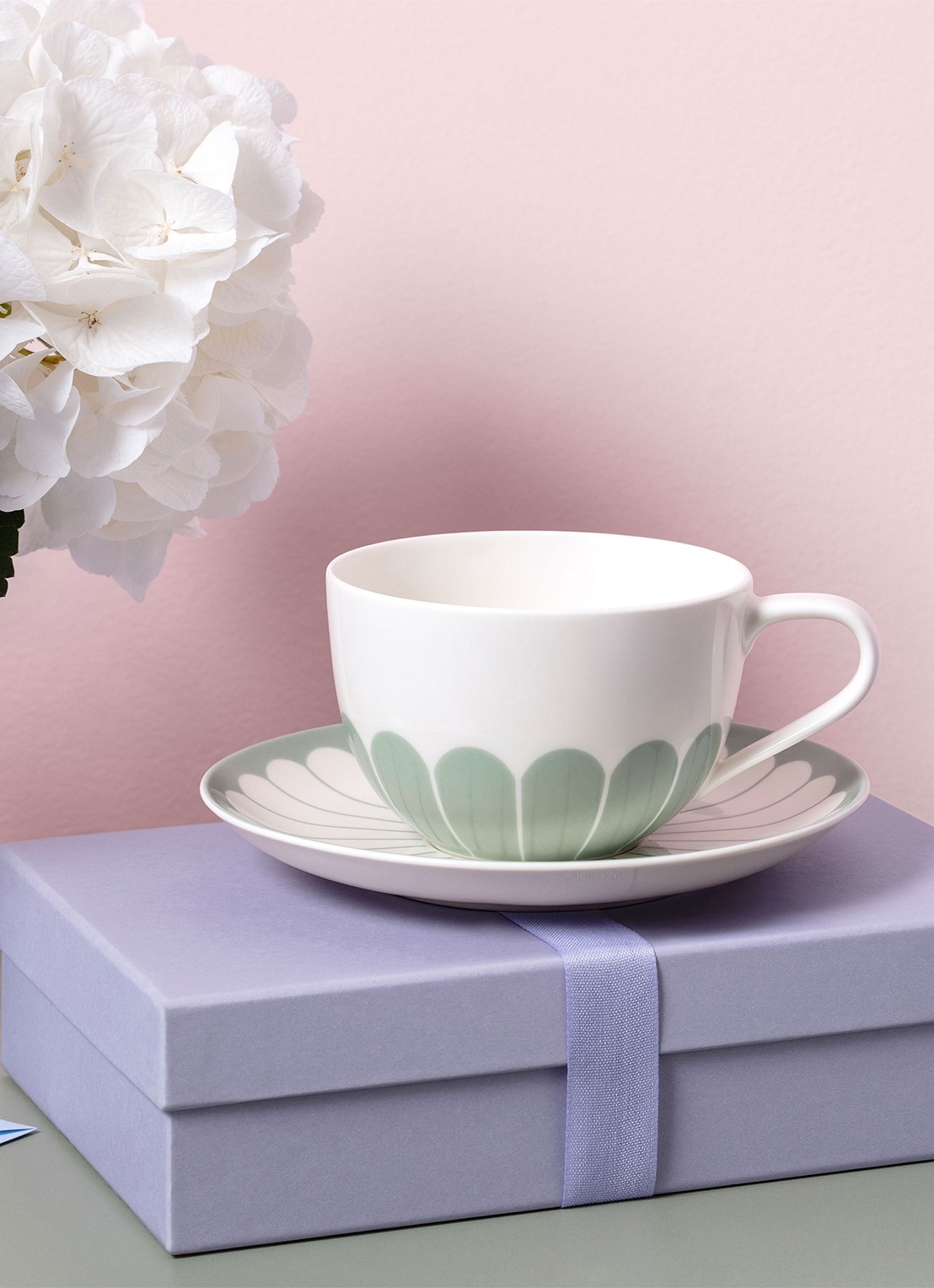 Villeroy & Boch Fleur schotel 17,5 cm - voorkant 2 groen