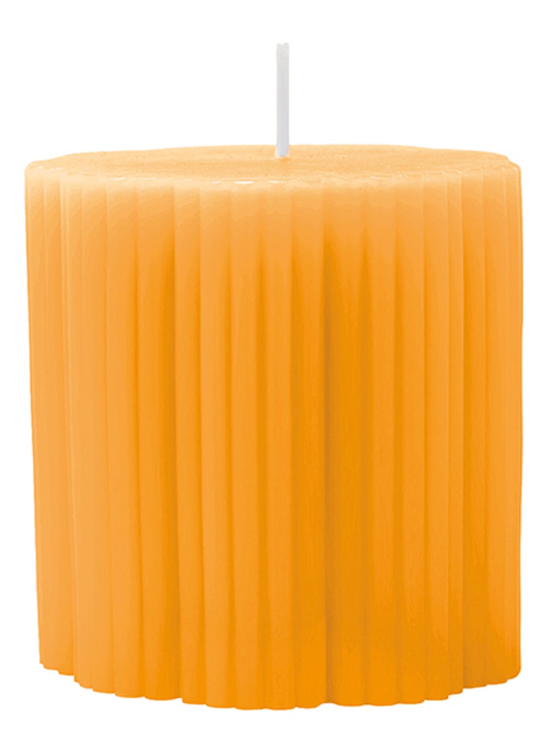 Villeroy & Boch Fleur stompkaars 7,5 cm - voorkant 2 geel