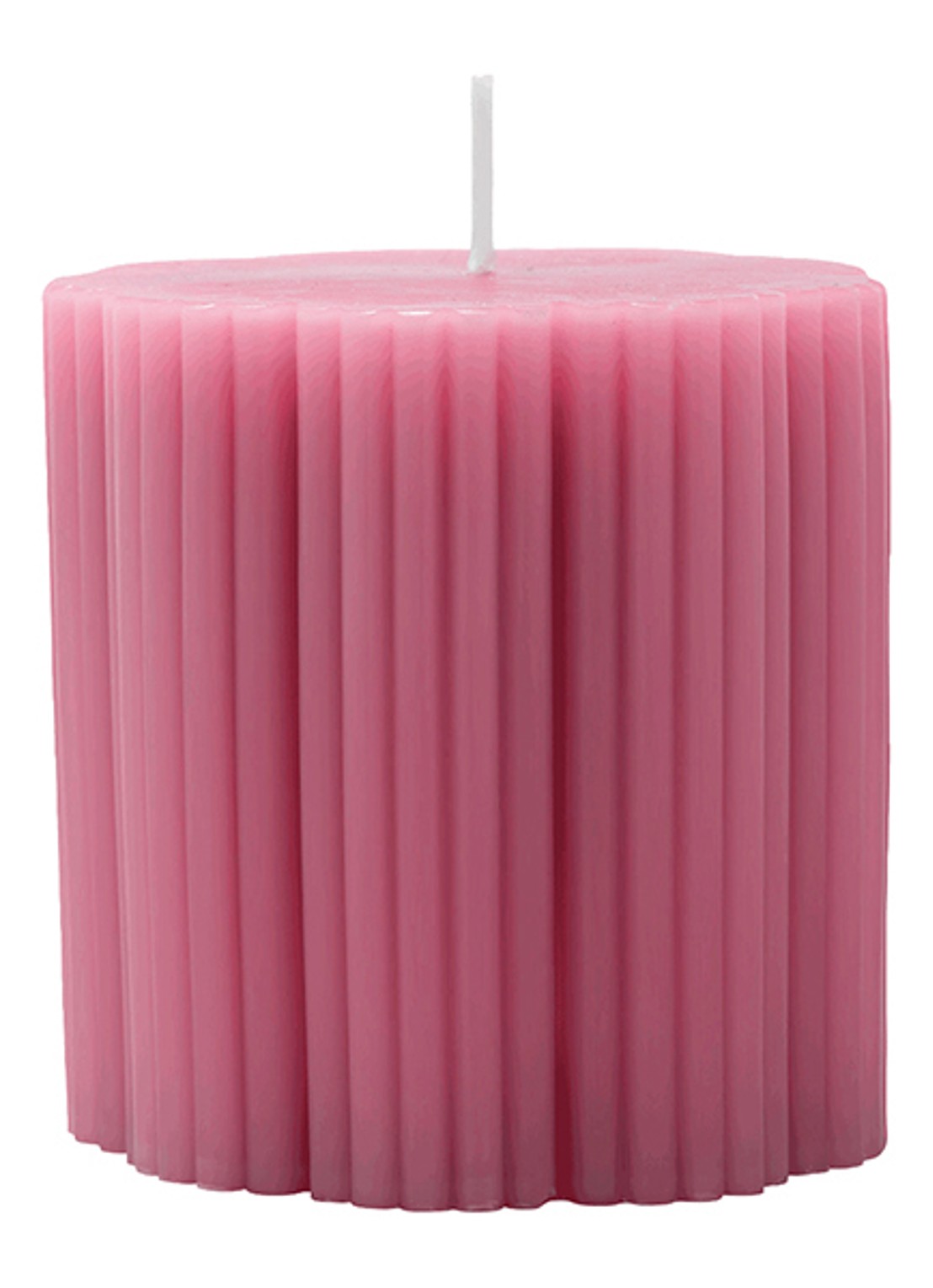 Villeroy & Boch Fleur stompkaars 7,5 cm - voorkant donkerroze