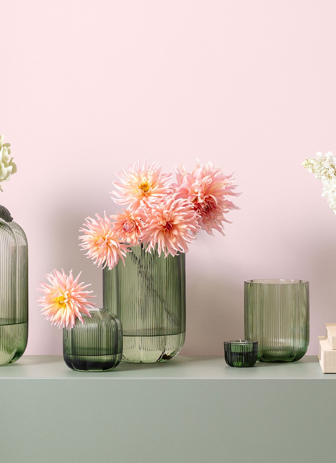 Villeroy & Boch Fleur vaas 15 cm - achterkant 3 groen