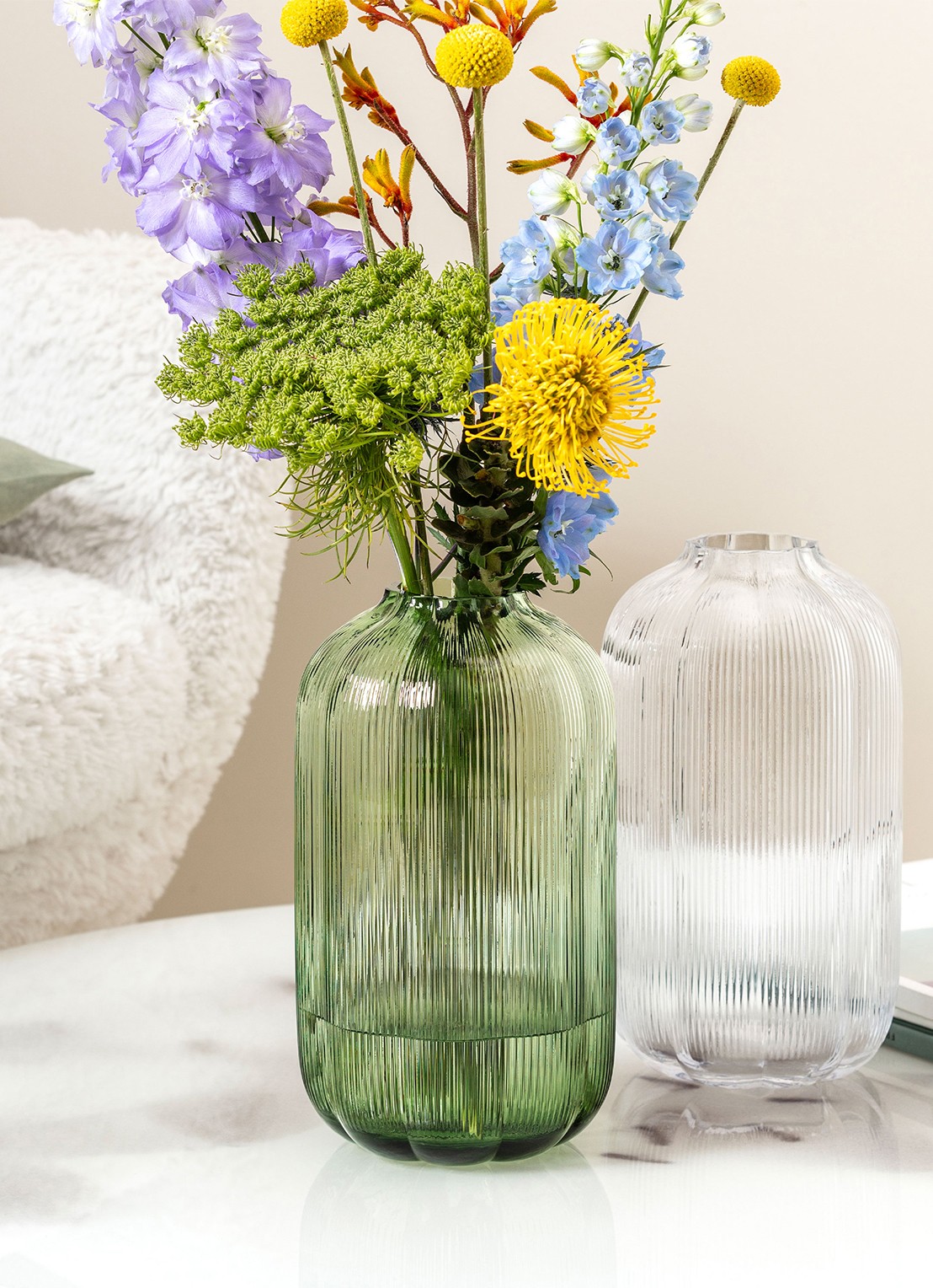Villeroy & Boch Fleur Wazon vaas 28 cm - voorkant 2 transparant
