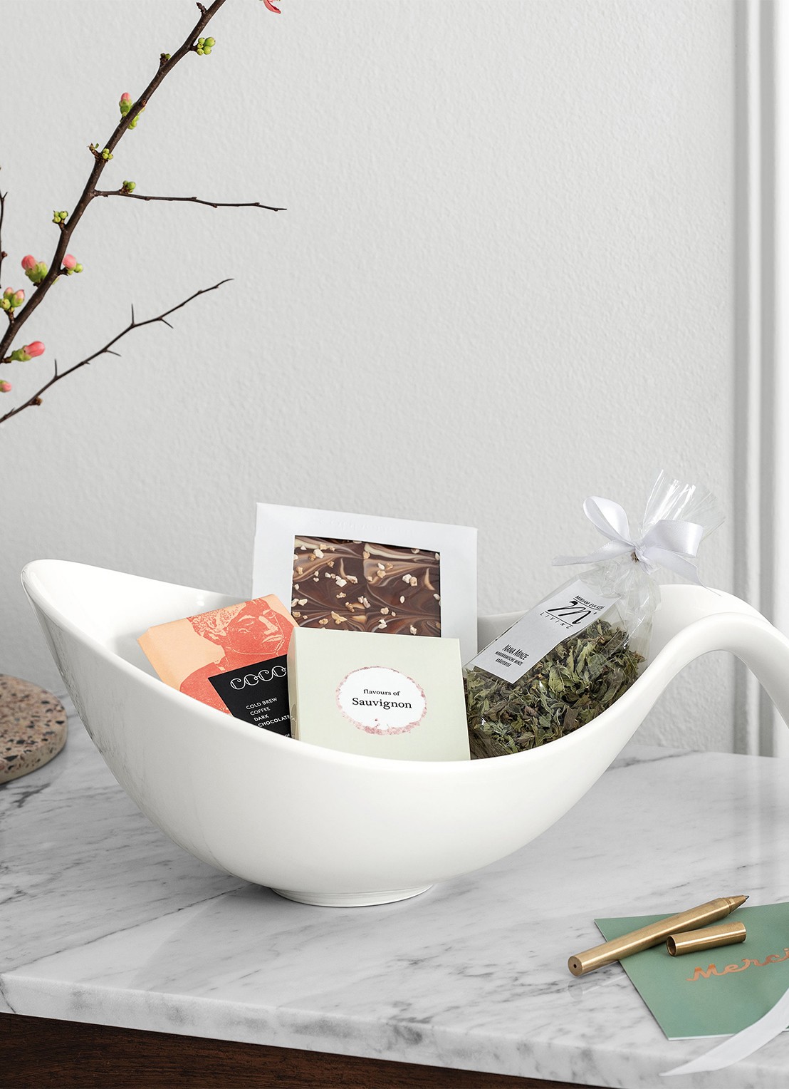 Villeroy & Boch Flow serveerschaal met greep  - detail 2 gebroken wit