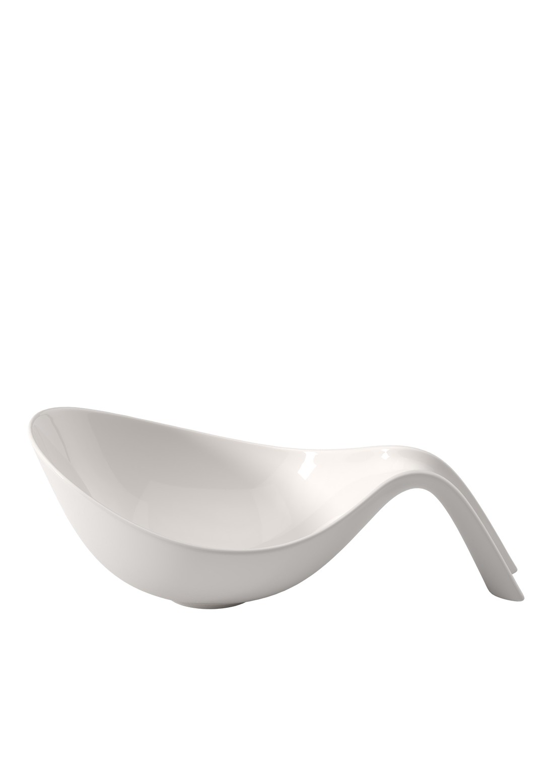 Villeroy & Boch Flow serveerschaal met greep  - voorkant 3 gebroken wit