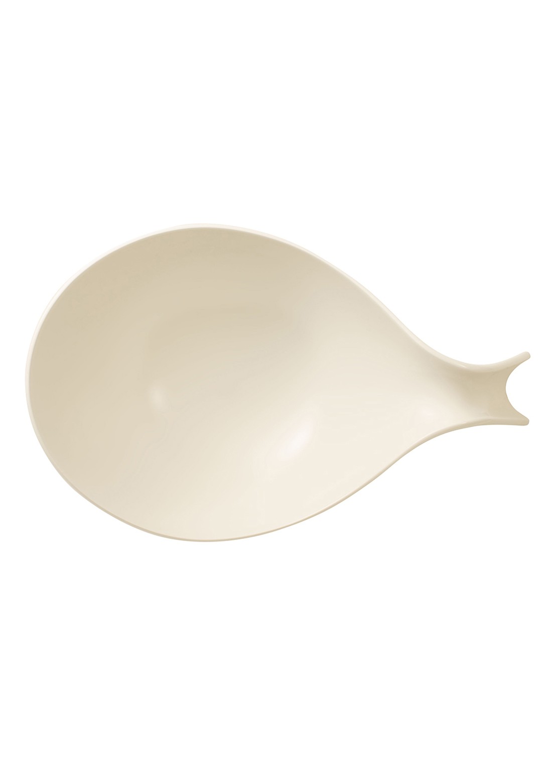 Villeroy & Boch Flow serveerschaal met greep  - voorkant 4 gebroken wit
