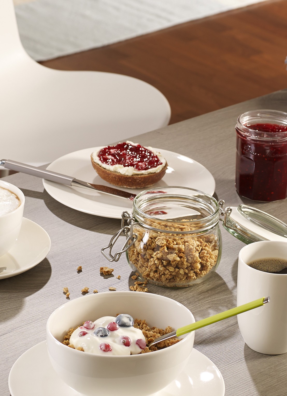 Villeroy & Boch For Me gebaksbordje 16 cm - voorkant 2 gebroken wit