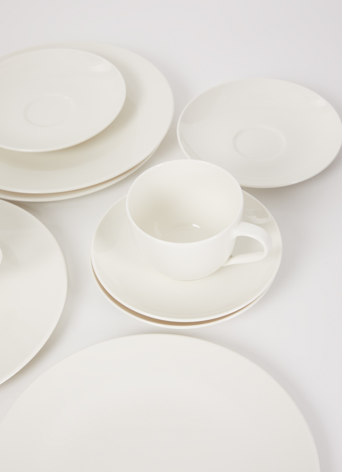 Villeroy & Boch For Me Koffie serviesset 12-delig - detail gebroken wit