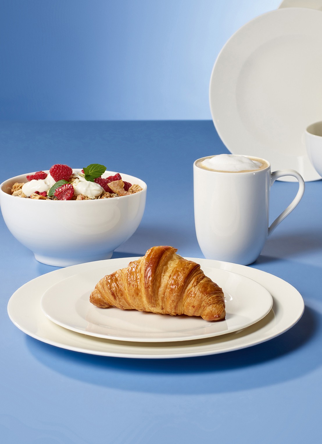 Villeroy & Boch For Me ontbijtbord 21,5 cm - achterkant 3 gebroken wit