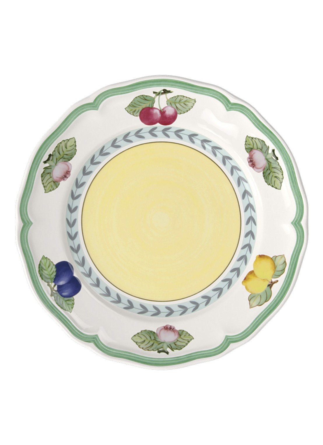 Villeroy & Boch Fruhstucksteller   Mit Villero - voorkant groen