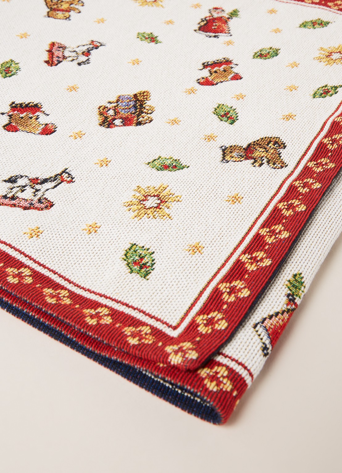 Villeroy & Boch Gobelin tafelloper 32 x 96 cm - detail steenrood