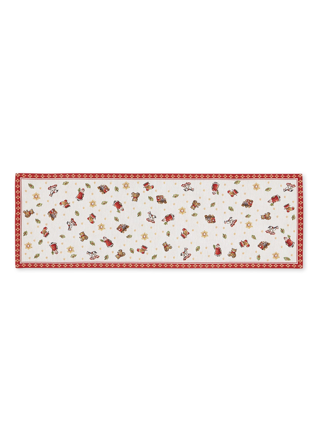 Villeroy & Boch Gobelin tafelloper 32 x 96 cm - voorkant 3 steenrood