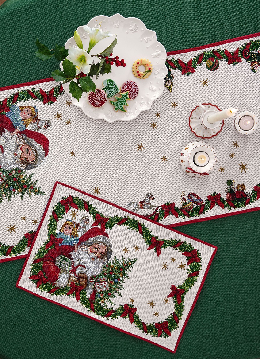 Villeroy & Boch Gobelin tafelloper 49 x 143 cm - voorkant 2 multicolor