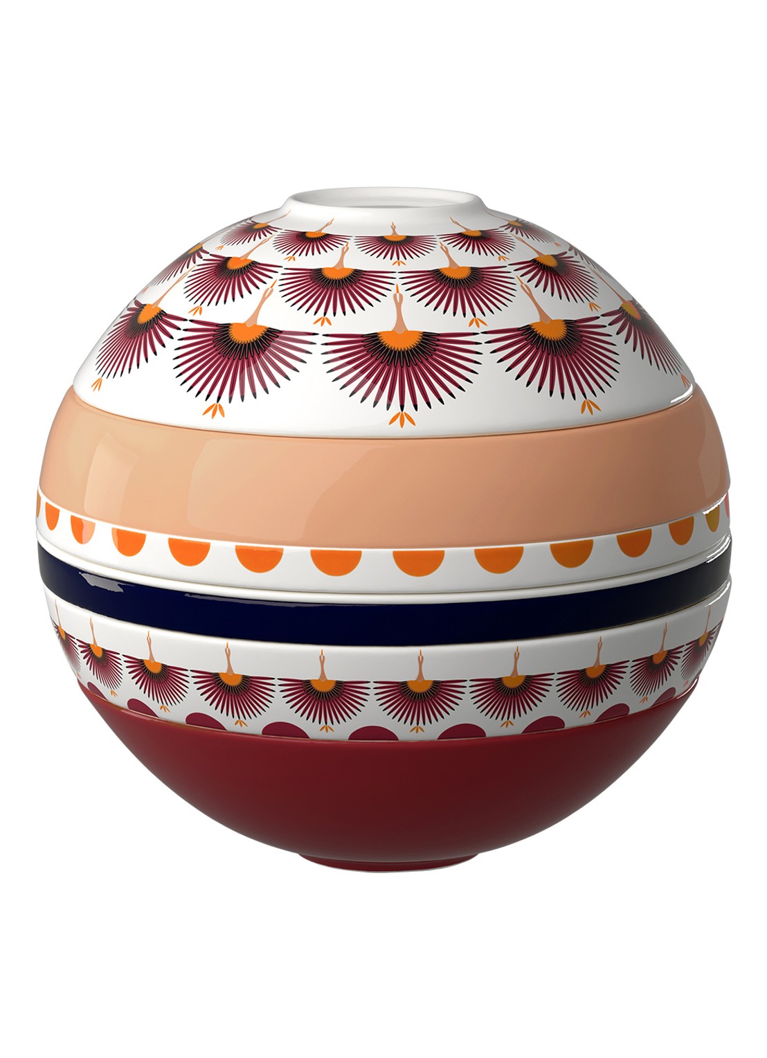 Villeroy & Boch Iconic La Boule Kyoto serviesset 7-delig - voorkant wit