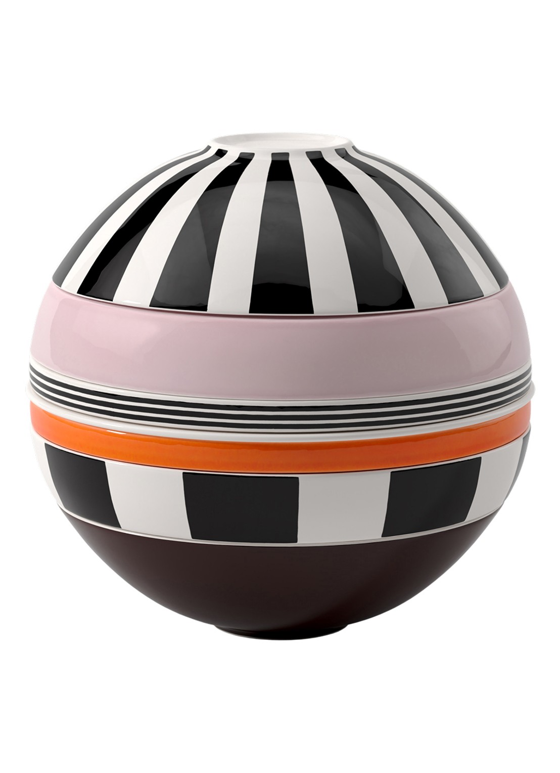 Villeroy & Boch Iconic La Boule Memphis serviesset 7-delig - voorkant 2 lichtroze