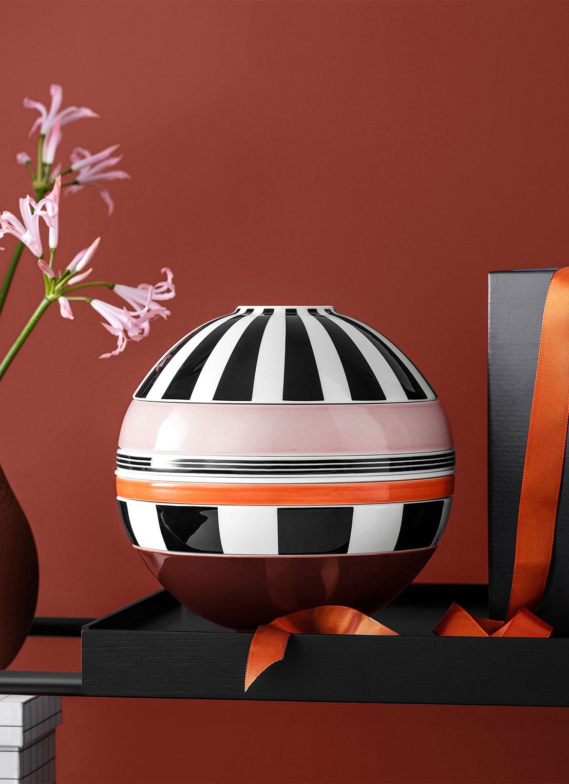 Villeroy & Boch Iconic La Boule Memphis serviesset 7-delig - voorkant 3 lichtroze