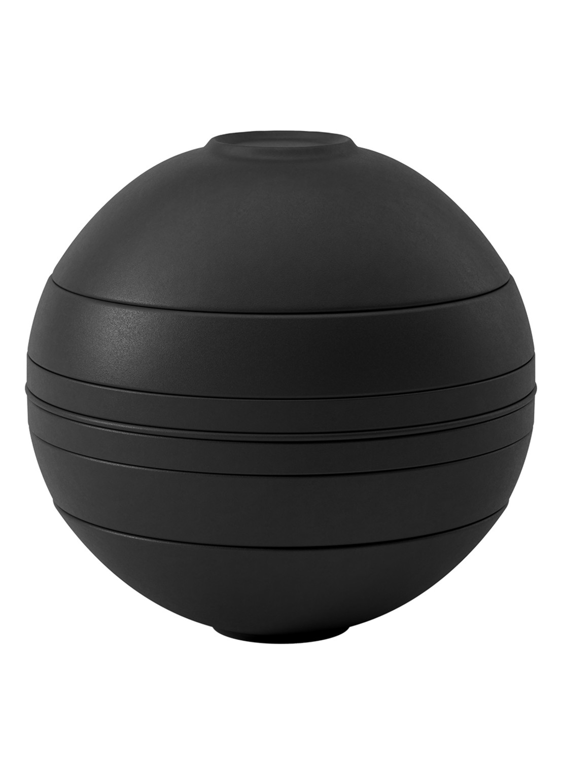 Villeroy & Boch Iconic La Boule serviesset 7-delig - voorkant 4 zwart