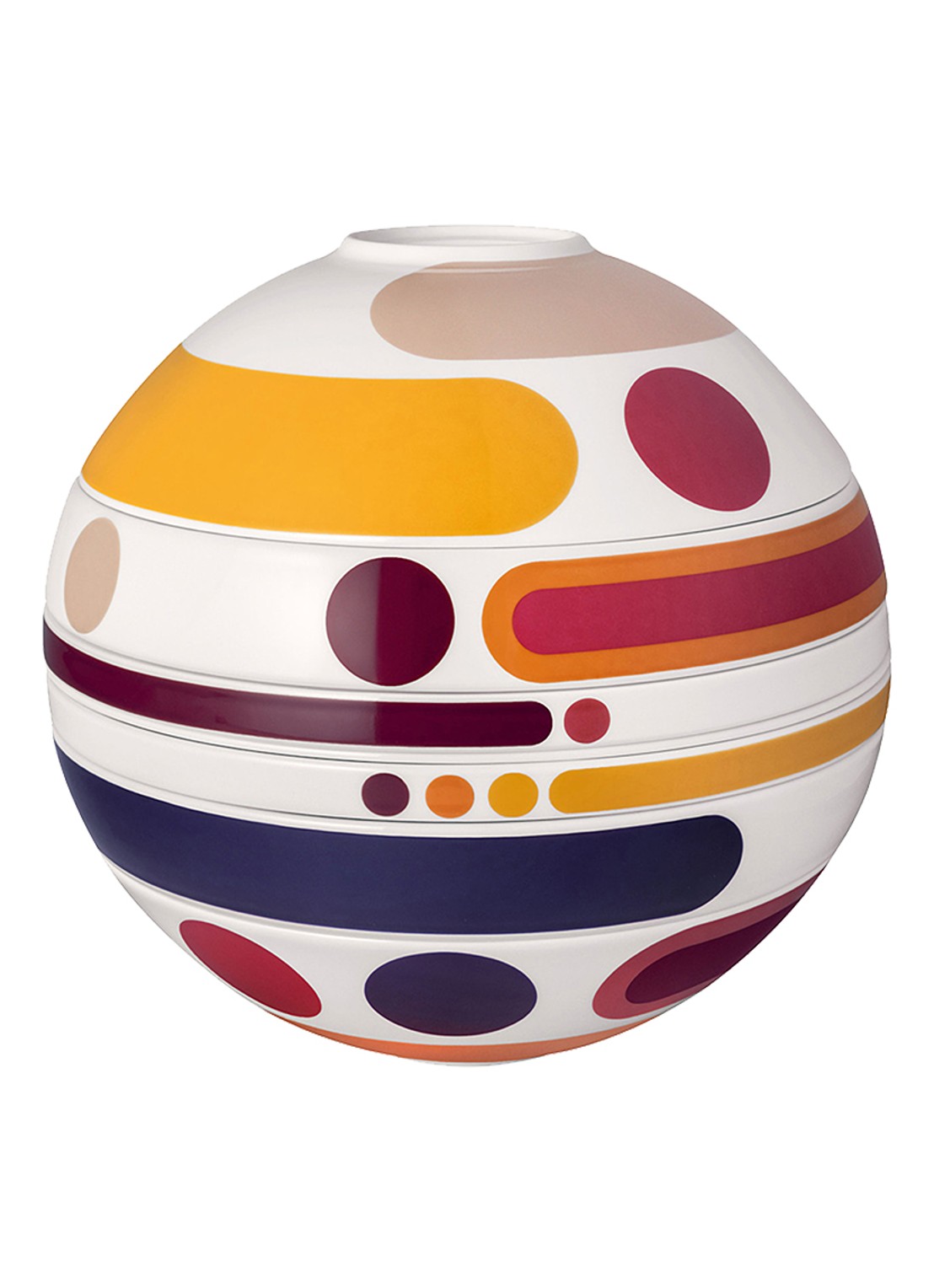 Villeroy & Boch Iconic La Boule serviesset 7-delig - voorkant rood