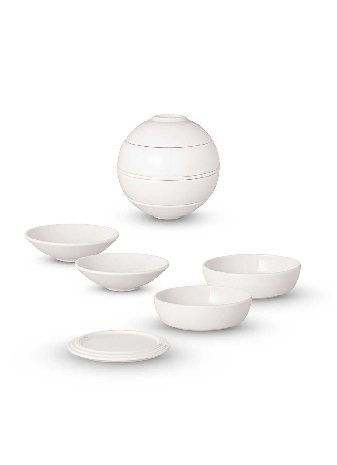 Villeroy & Boch Iconic La petite Boule serviesset 5-delig - detail 3 wit