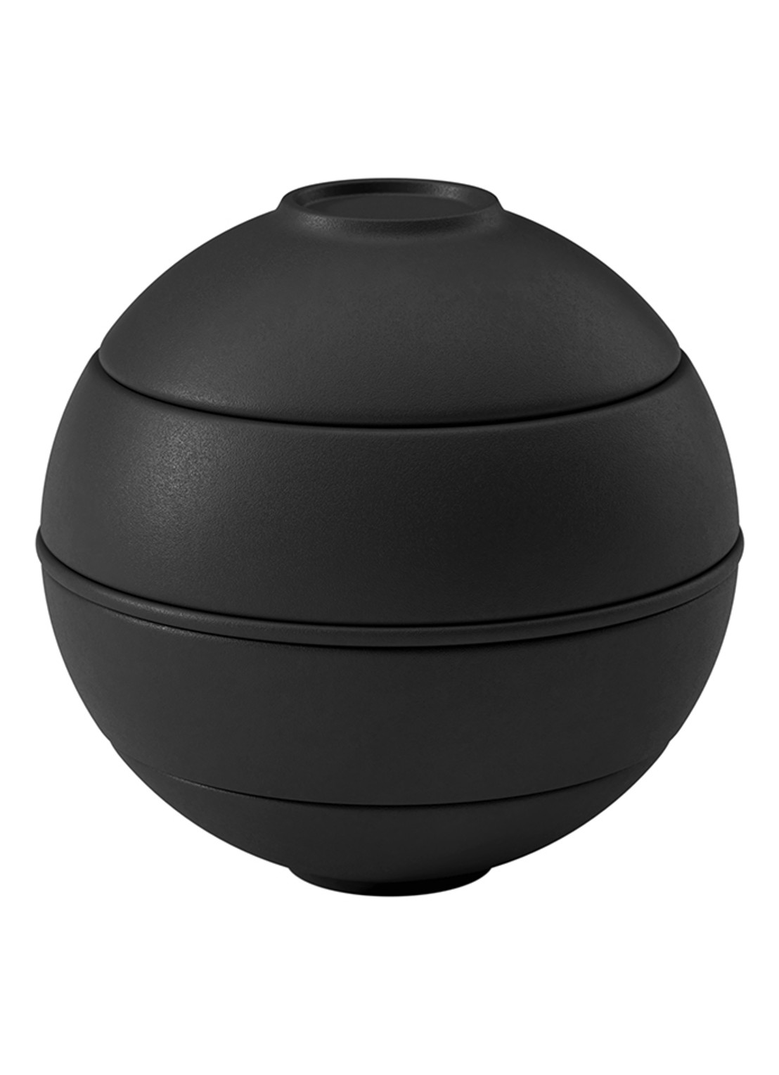 Villeroy & Boch Iconic La petite Boule serviesset 5-delig - voorkant zwart