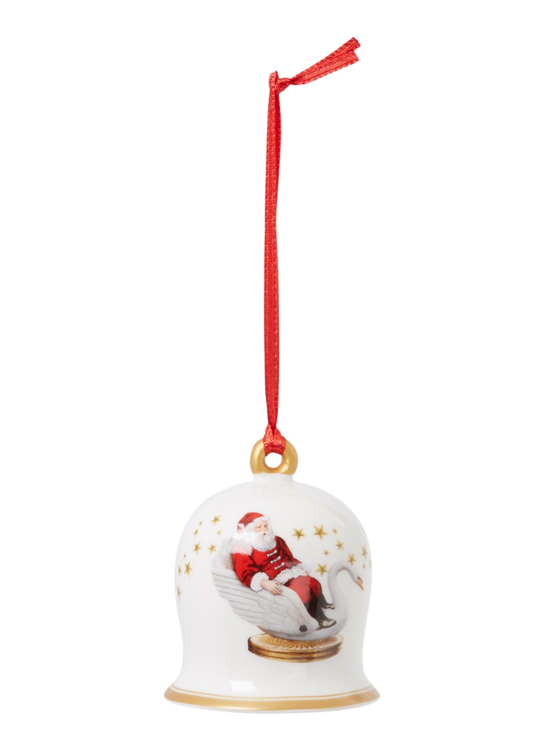 Villeroy & Boch Jaarklokje kersthanger 7 cm - voorkant multicolor