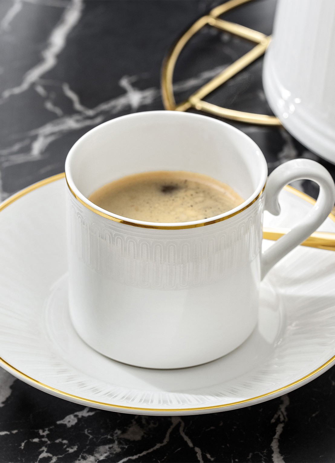 Villeroy & Boch Kaffeeobertasse - voorkant 2 wit