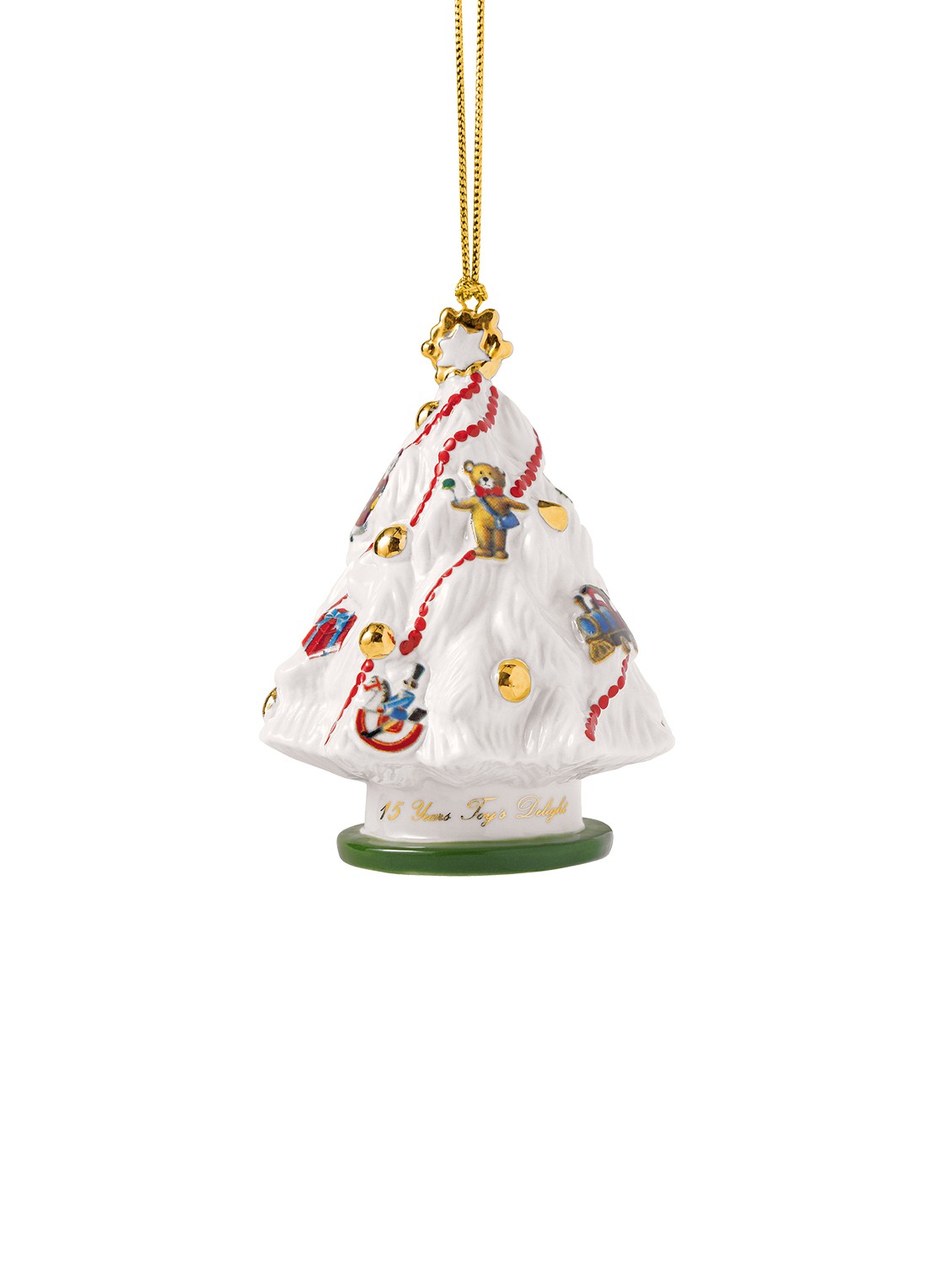 Villeroy & Boch Kerstboom 2025 kersthanger 7,3 cm - voorkant 5 gebroken wit