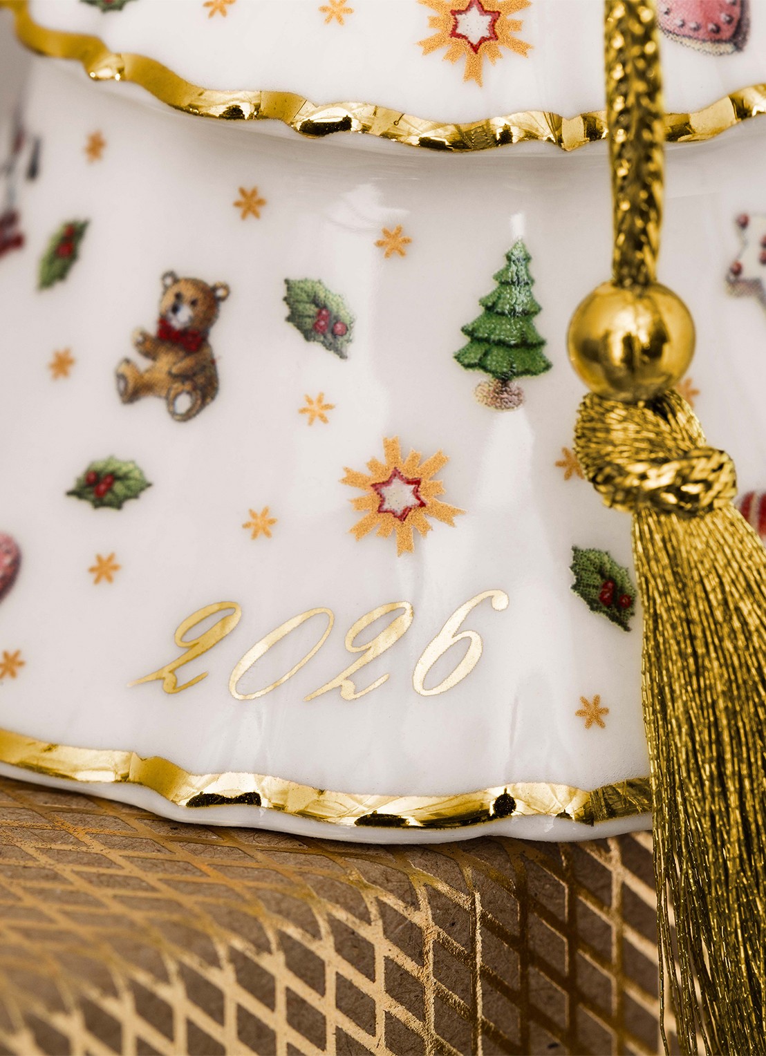 Villeroy & Boch Kerstboom 2026 kersthanger 8,4 cm - achterkant wit