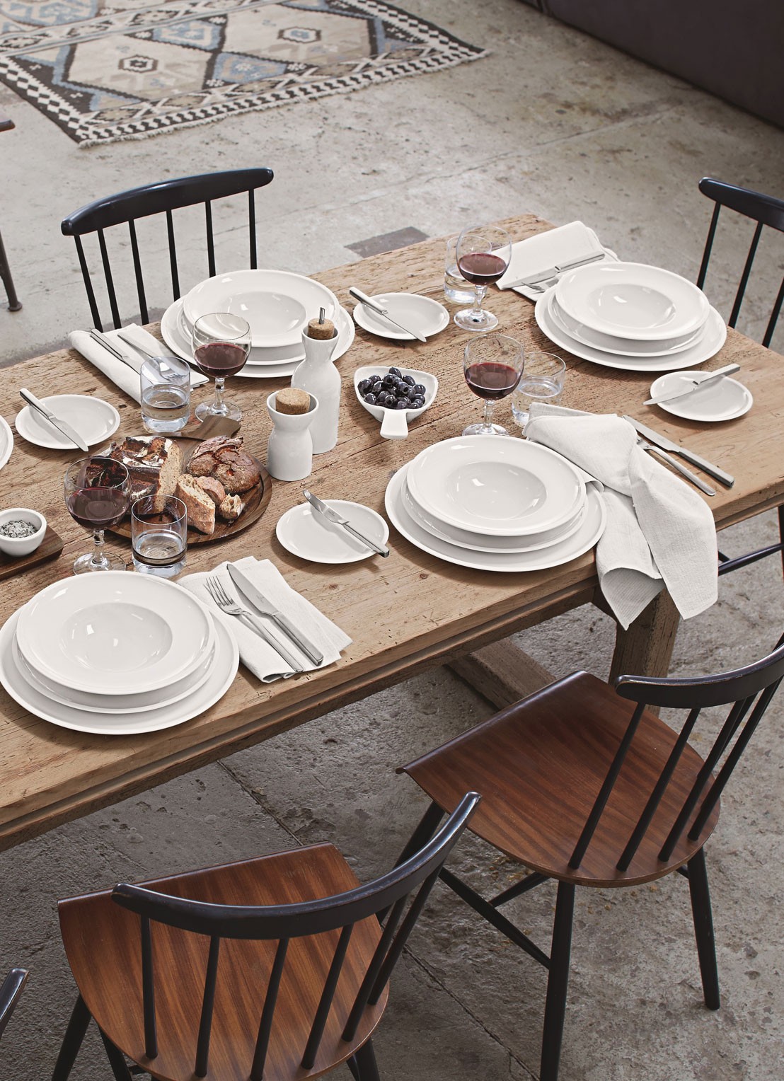 Villeroy & Boch La Classica Nuova pastabord 30 cm - voorkant 2 gebroken wit