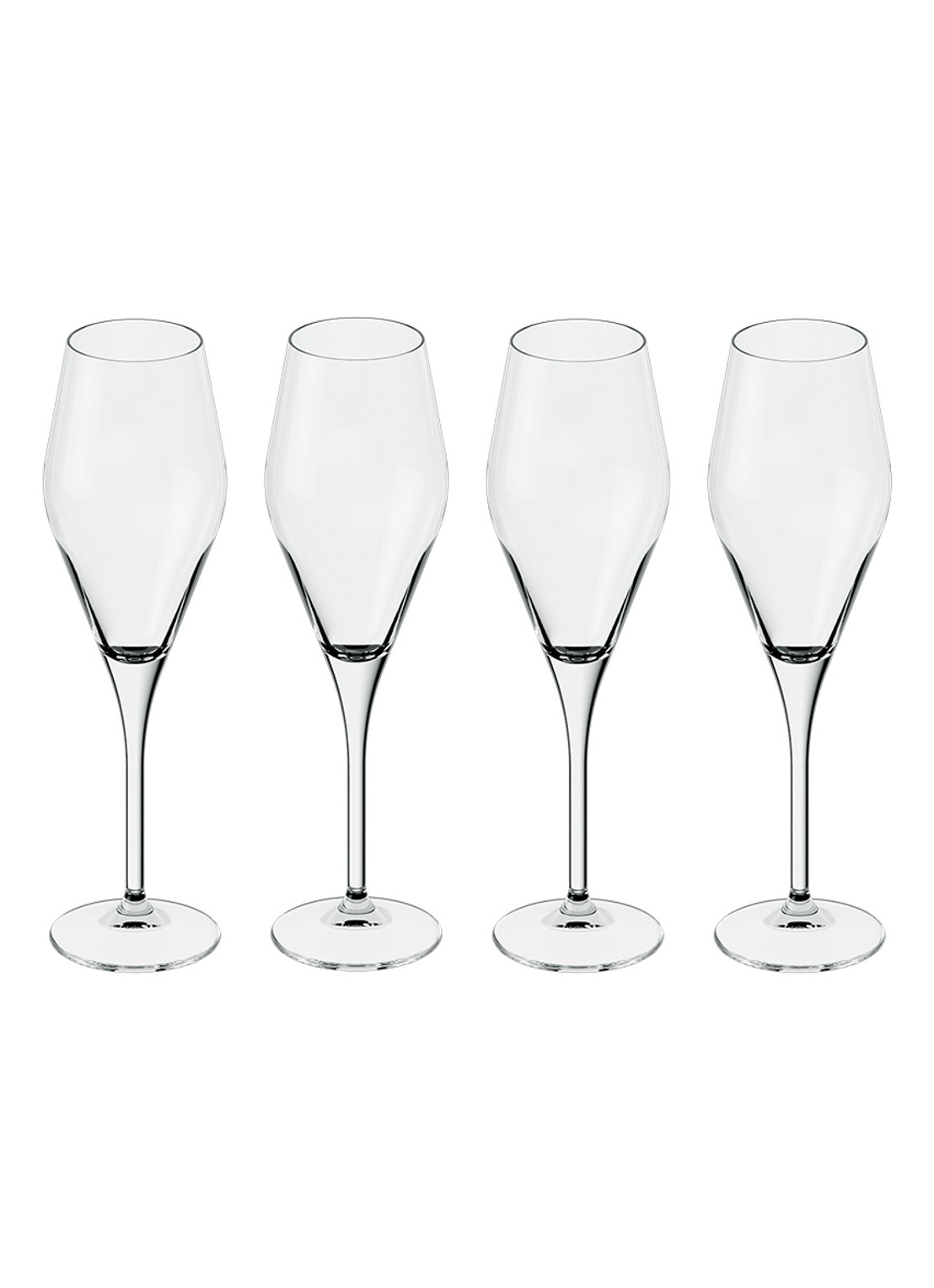 Villeroy & Boch La Divina champagneflûte 26 cl set van 4 - voorkant 2 transparant