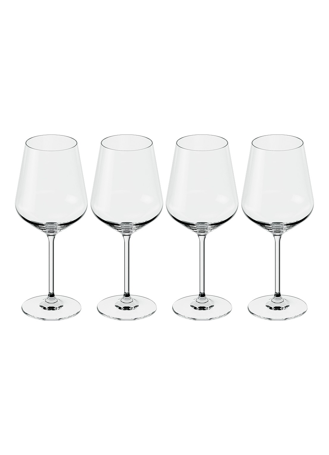 Villeroy & Boch La Divina rode wijnglas 65 cl set van 4 - voorkant transparant