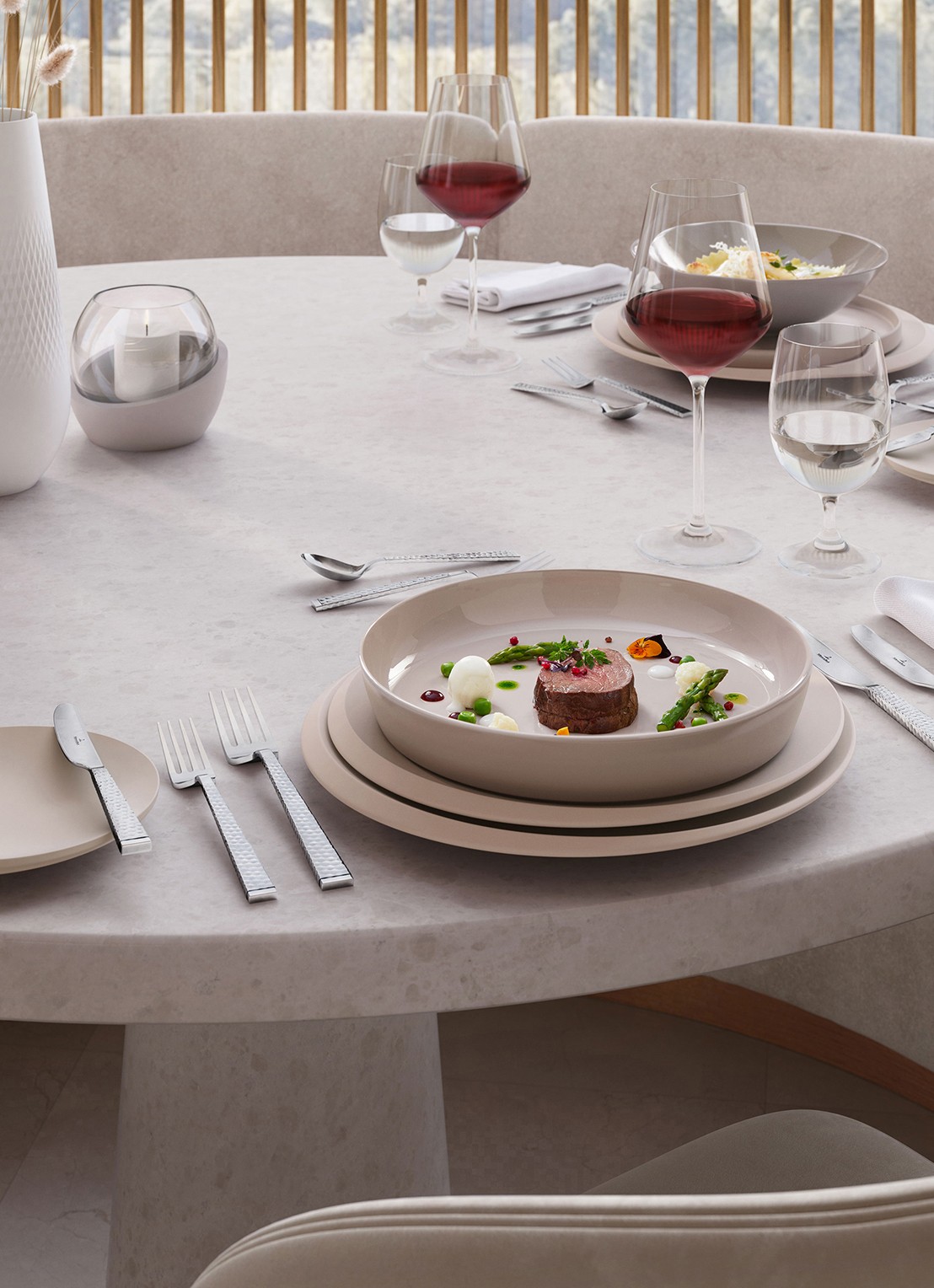 Villeroy & Boch La Divina witte wijnglas 38 cl set van 4  - detail transparant