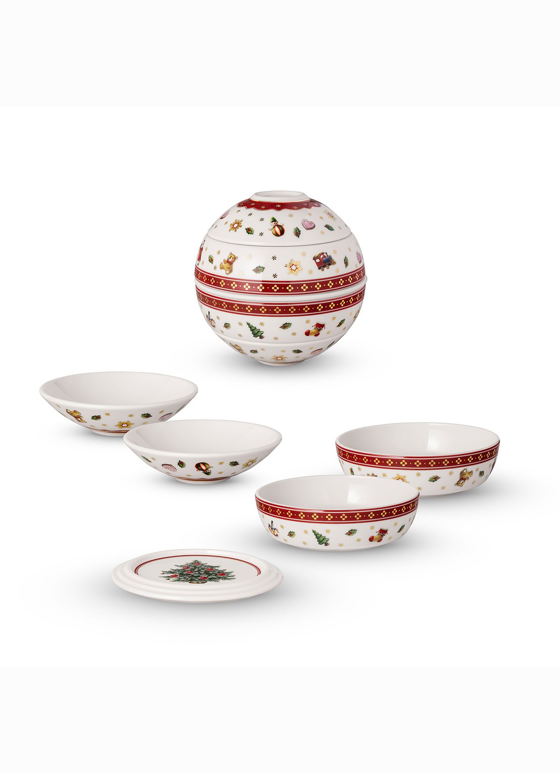 Villeroy & Boch La petite Boule serviesset 5-delig - voorkant multicolor