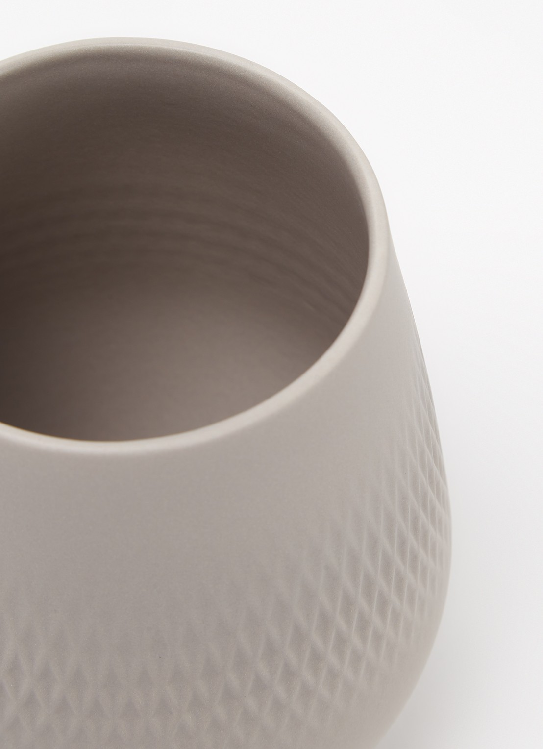 Villeroy & Boch Lave Carre vaas 14 cm - detail lichtgrijs