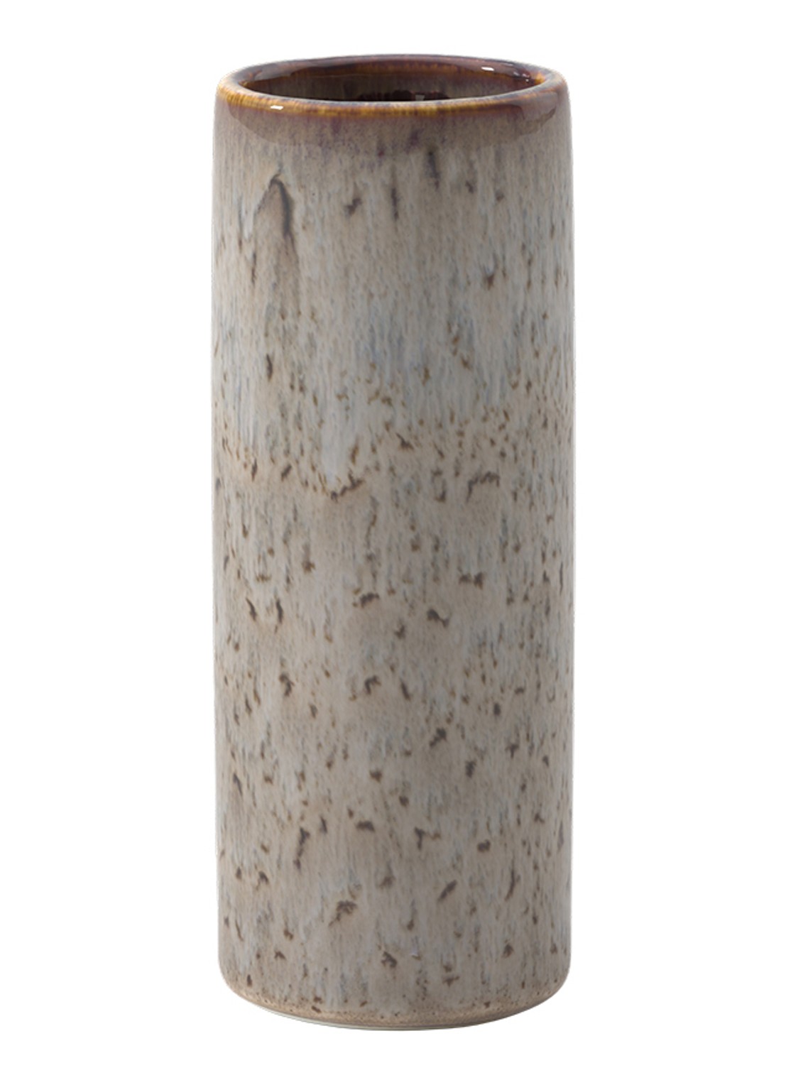 Villeroy & Boch Lave Cylinder vaas 20 cm - voorkant beige