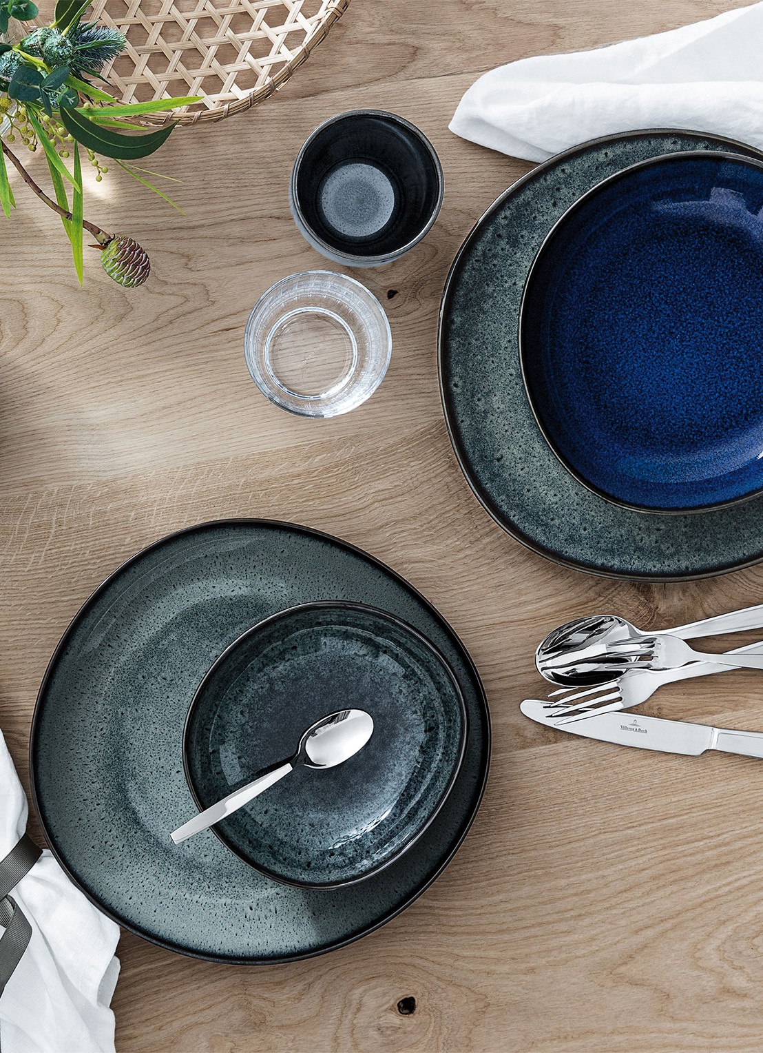 Villeroy & Boch Lave diep bord 22 cm  - detail 4 blauwgrijs