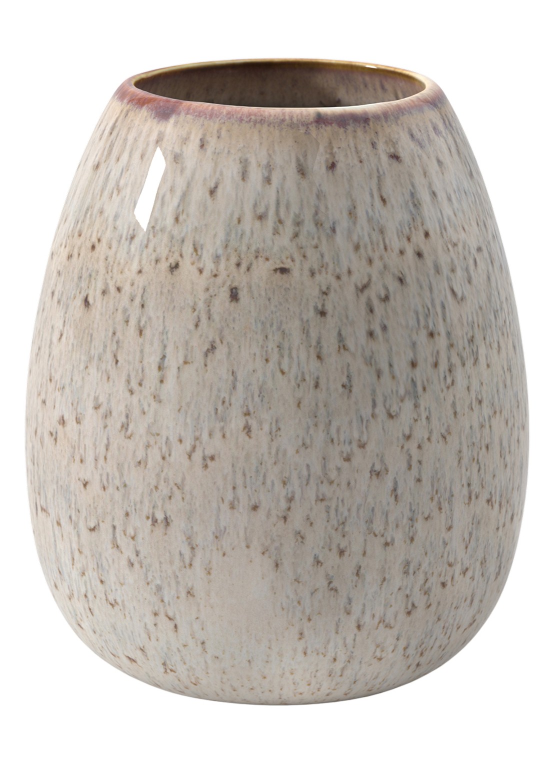 Villeroy & Boch Lave Drop vaas 17,5 cm - voorkant 2 beige