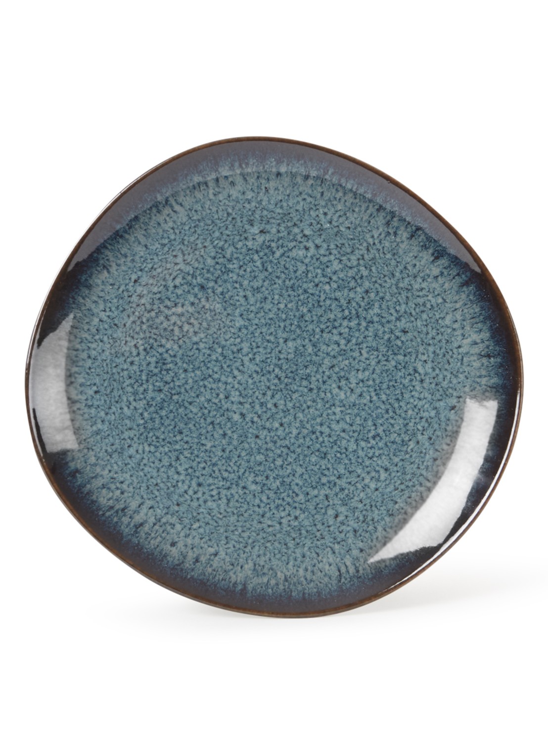 Villeroy & Boch Lave gebaksbordje 17,5 cm - voorkant donkergrijs