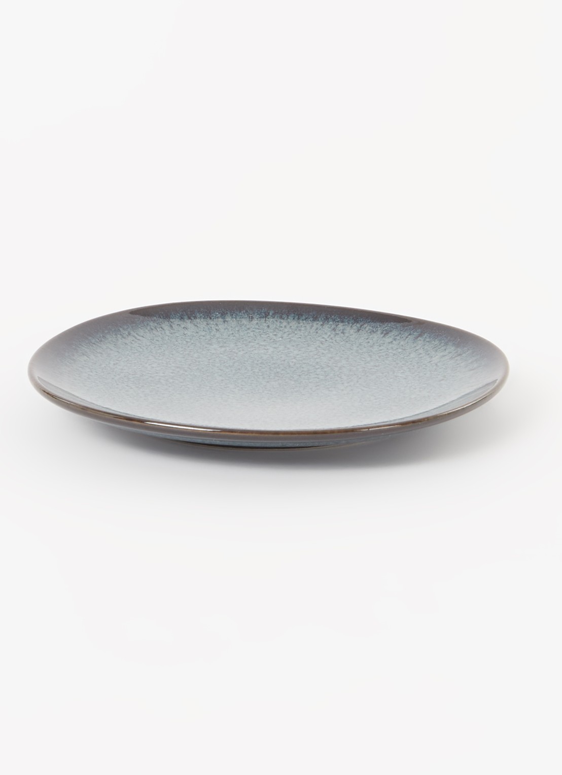 Villeroy & Boch Lave gebaksbordje 17,5 cm - voorkant 2 donkergrijs