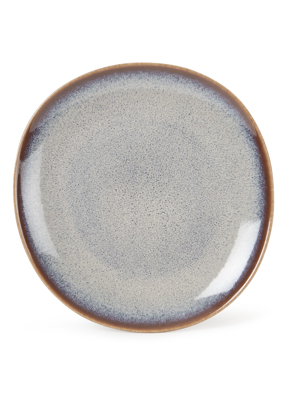 Villeroy & Boch Lave gebaksbordje 17,5 cm - voorkant donkerbeige