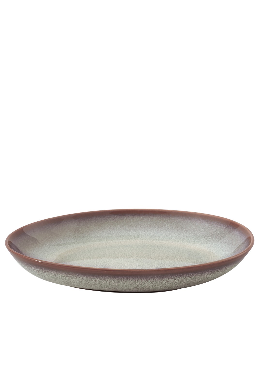 Villeroy & Boch Lave Glacé diep bord 28 cm - voorkant 3 blauwgrijs